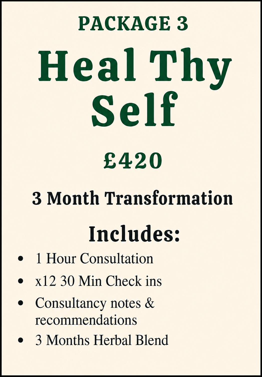 'Heal Thy Self' 3 Month Transformation