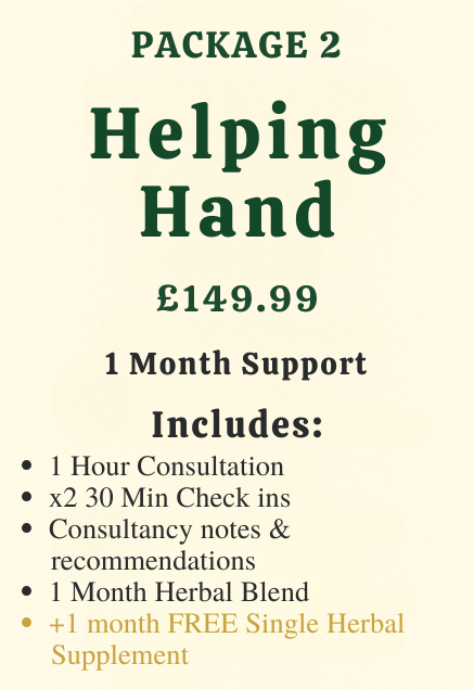 'Helping Hand' 1 Month Support